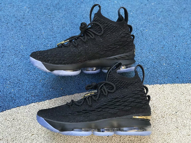 Authentic Nike LeBron 15 Triple Black 